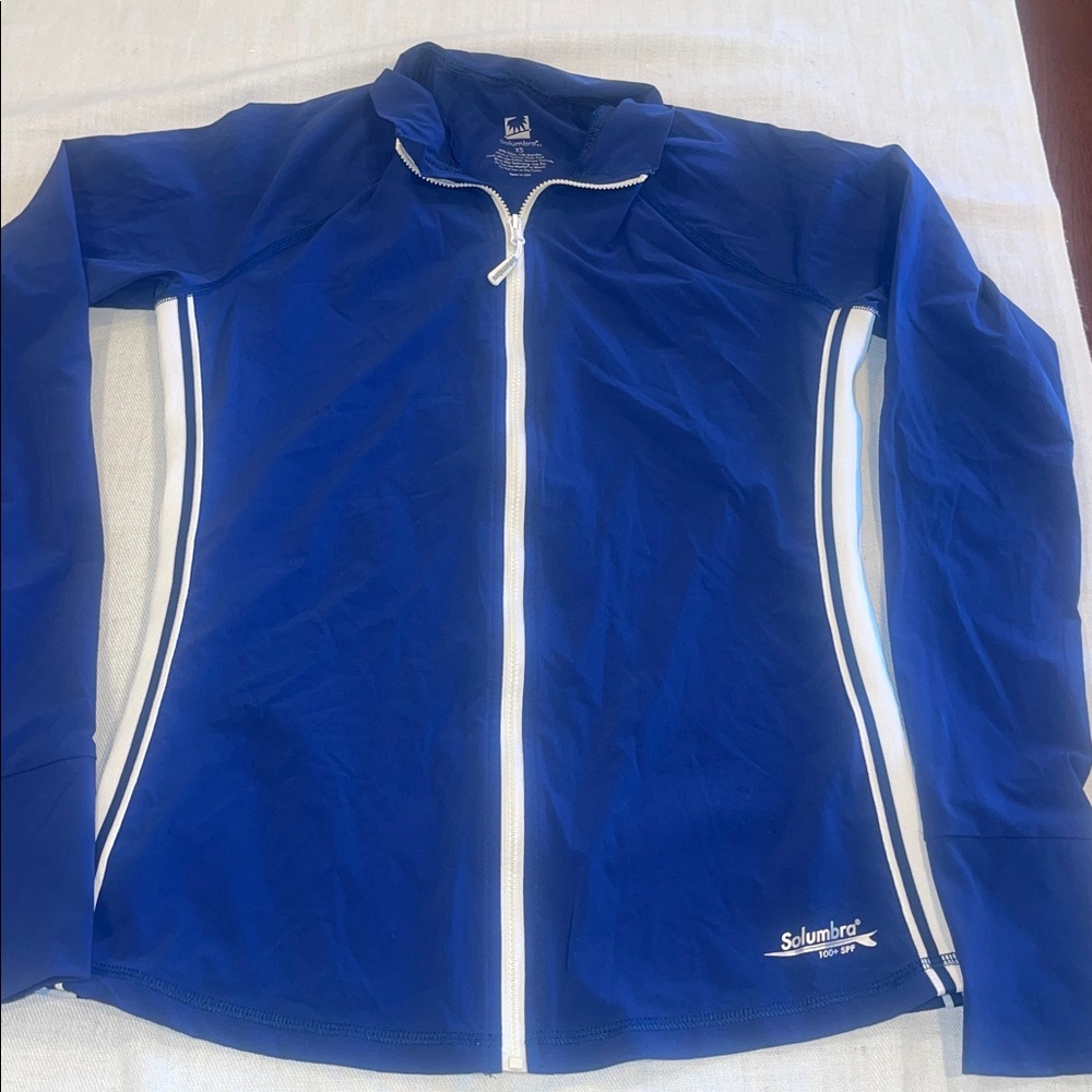 1310104 Solumbra Jacket Blue Fill Zip Sun Protectant Size XS